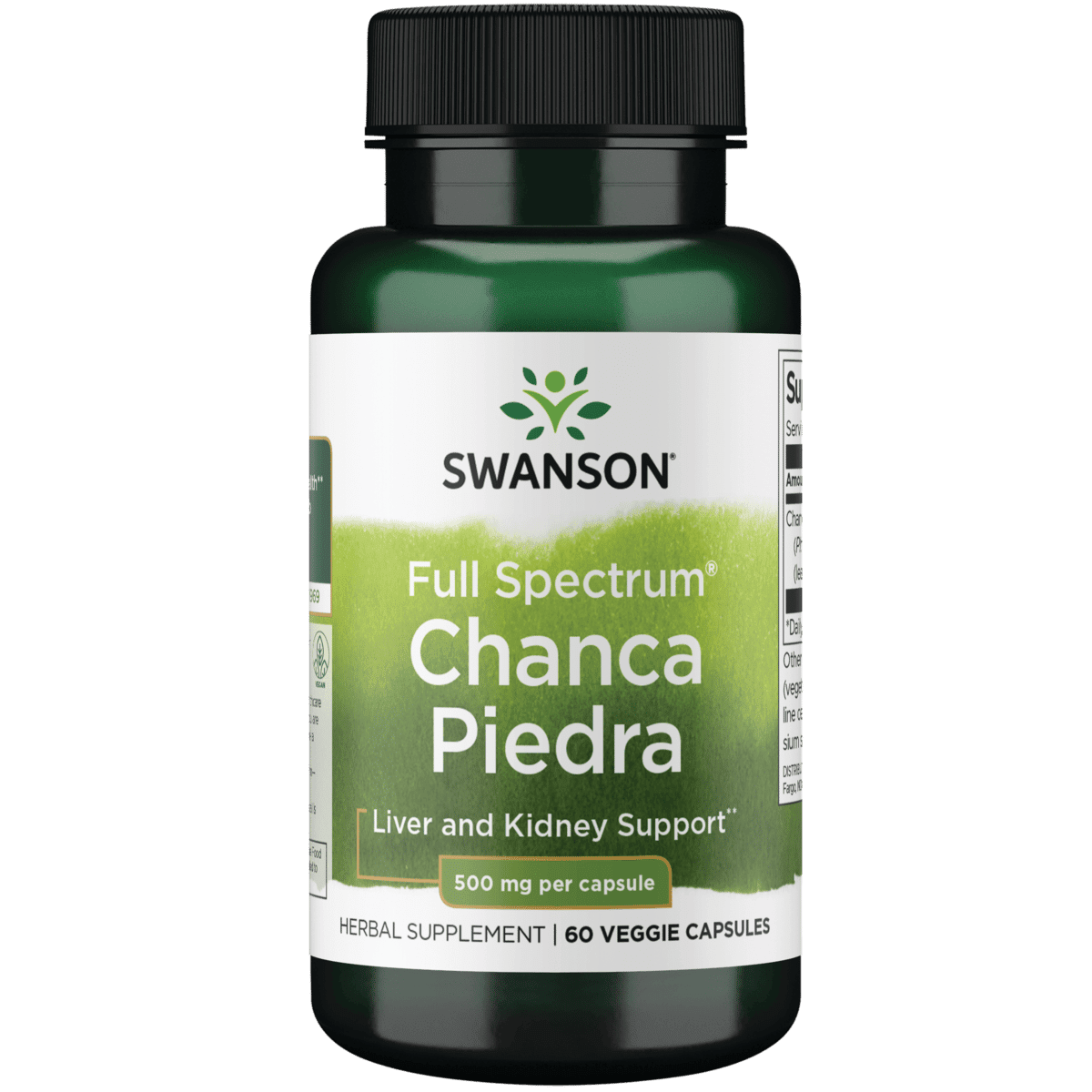 Swanson Full Spectrum Chanca Piedra 500 mg 60 Veg Caps