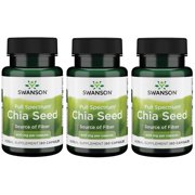 Swanson Full Spectrum Chia Seed 400 mg 60 Caps 3 Pack
