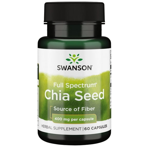Swanson Full Spectrum Chia Seed 400 mg 60 Capsules