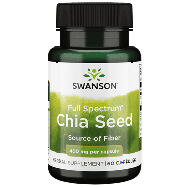 Swanson Full Spectrum Chia Seed 400 mg 60 Capsules