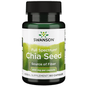 Swanson Full Spectrum Chia Seed 400 mg 60 Capsules