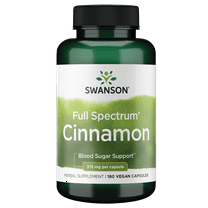 Swanson Full Spectrum Cinnamon Bark Capsules, 375 mg, 180 Count