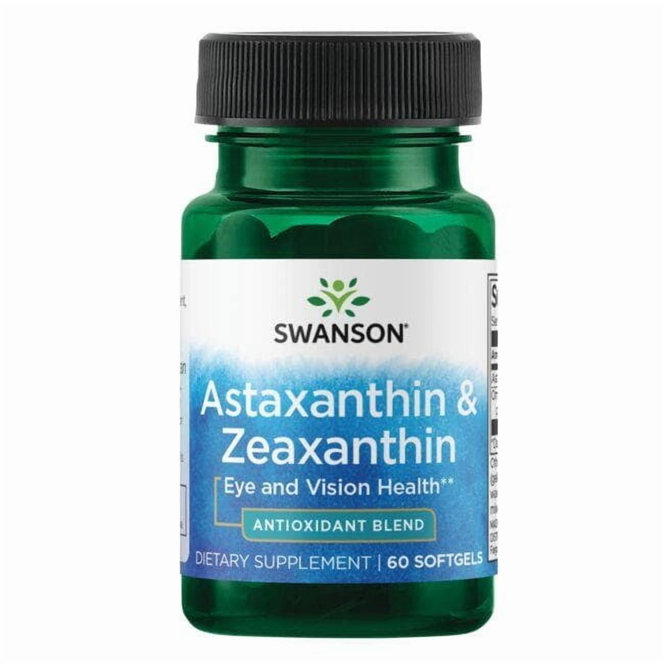Swanson Astaxanthin & Zeaxanthin 60 Soft Gels 2 Pack