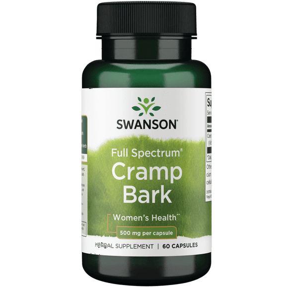 Swanson Full Spectrum Cramp Bark 500 mg 60 Caps