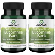 Swanson Full Spectrum Eucommia Bark 400 mg 60 Veg Caps 2 Pack