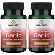 Swanson Full Spectrum Garlic 400 mg 60 Caps 2 Pack