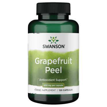 Swanson Full-Spectrum Grapefruit Peel 600 mg 120 Capsules