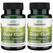 Swanson Full Spectrum Guar Gum 400 mg 60 Caps 2 Pack