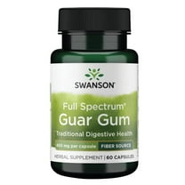 Swanson Full Spectrum Guar Gum 400 mg 60 Capsules