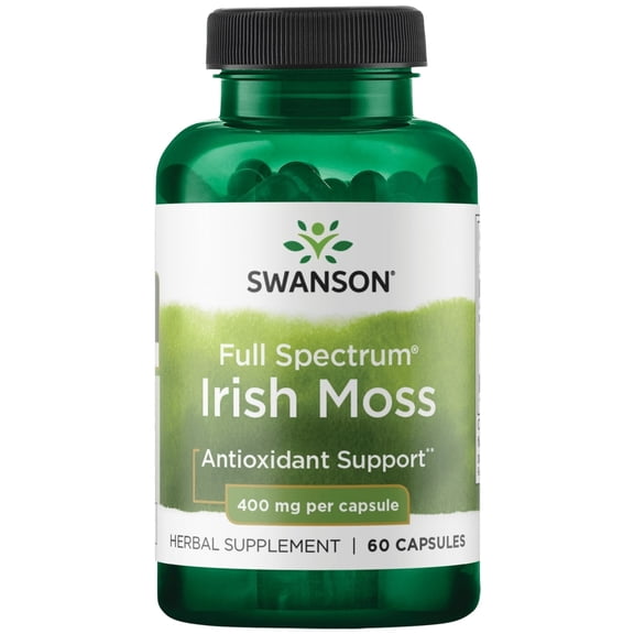 Swanson Full Spectrum Irish Moss 400 Milligrams 60 Capsules