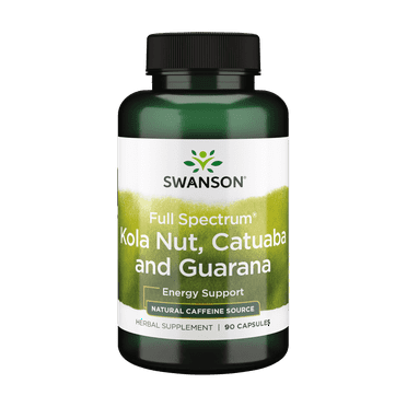 Swanson Full-Spectrum Kola Nut, Catuaba, Guarana 90 Capsules