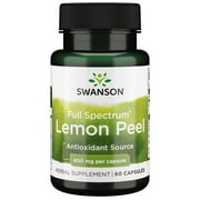 Swanson Full Spectrum Lemon Peel 400 Milligrams 60 Capsules