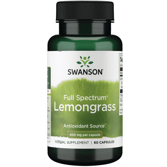 Swanson Full Spectrum Lemongrass 400 mg 60 Caps