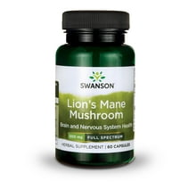 Swanson Full Spectrum Lion's Mane Mushroom, Helps Support Mental & Overall Health, 500 mg, 60 Capsules