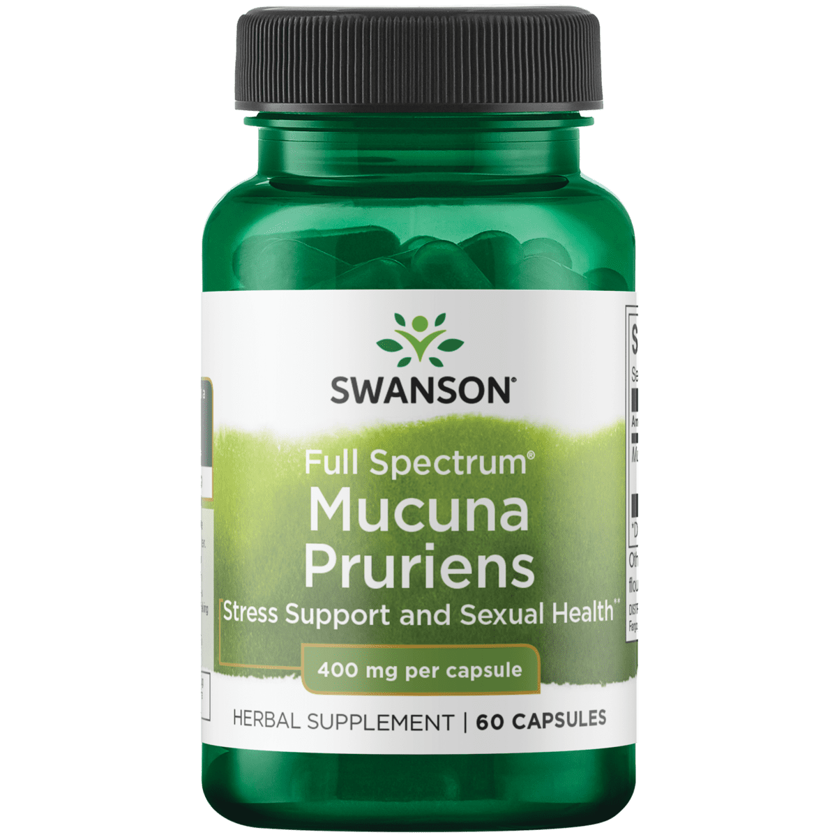 Swanson Full Spectrum Mucuna Pruriens 400 mg 60 Capsules