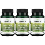 Swanson Full Spectrum Mustard Seed 400 mg 60 Caps 3 Pack