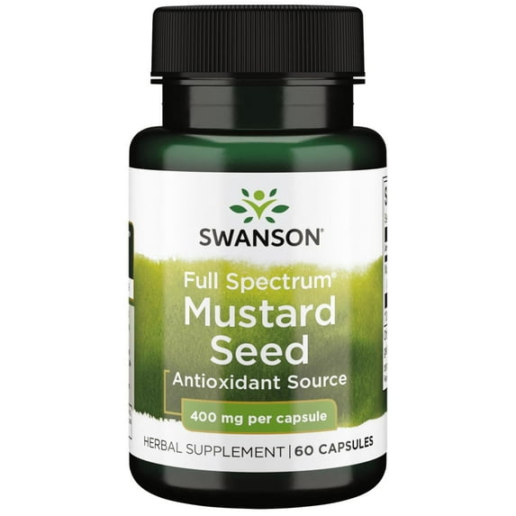 Swanson Full Spectrum Mustard Seed 400 mg 60 Capsules