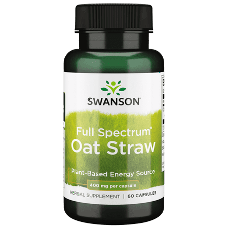 Swanson Full Spectrum Oat Straw 400 mg 60 Capsules