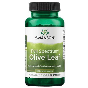 Swanson Full Spectrum Olive Leaf 400 mg 60 Capsules