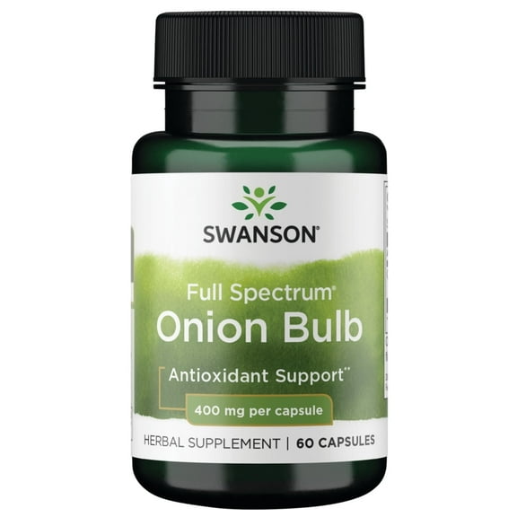 Swanson Full Spectrum Onion (Bulb) 400 mg 60 Capsules
