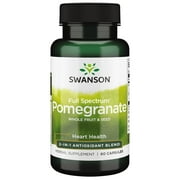 Swanson Full Spectrum Pomegranate Whole Fruit and Seed 60 Capsules