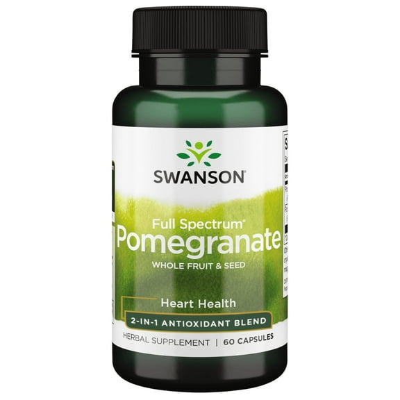 Swanson Full Spectrum Pomegranate Whole Fruit and Seed 60 Capsules