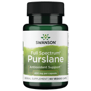 Swanson Full Spectrum Purslane 400 mg 60 Veggie Capsules