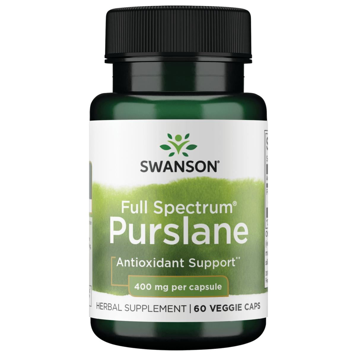 Swanson, Full Spectrum Purslane Capsules, 400 Milligrams, 60 Veg ...