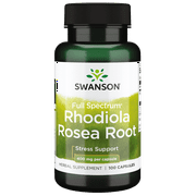 Swanson Full Spectrum Rhodiola Rosea Root, Helps Maintain Healthy Energy & Stress Levels, 400 mg (100 Capsules)