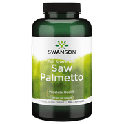 Swanson Full Spectrum Saw Palmetto, Helps Support Men's Prostate Health, 540 mg, 250 Capsules