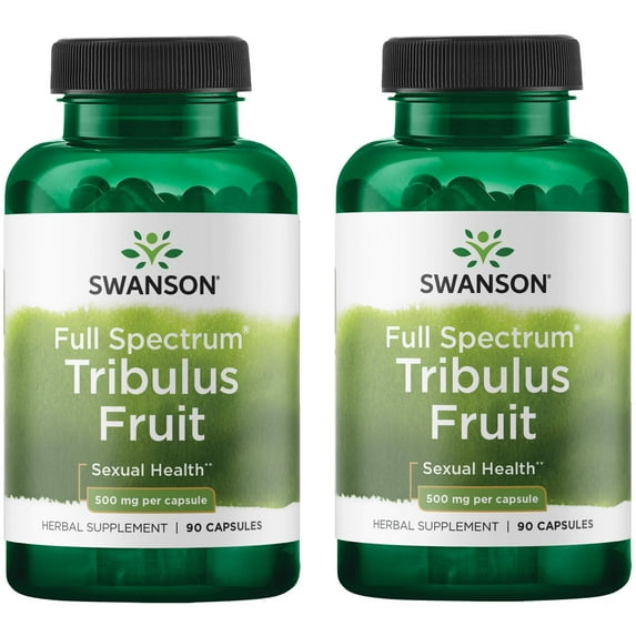 Swanson Full Spectrum Tribulus Fruit 500 mg 90 Caps 2 Pack