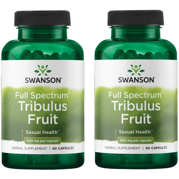 Swanson Full Spectrum Tribulus Fruit 500 mg 90 Caps 2 Pack