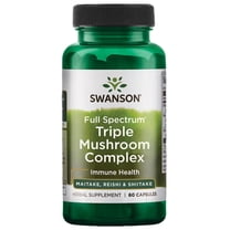 Swanson Full Spectrum Triple Mushroom Complex for Immune Support 60 Capsules