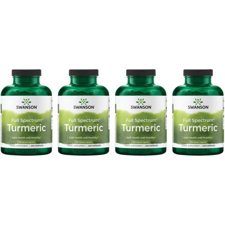 Swanson Full Spectrum Turmeric 720 mg 240 Caps 4 Pack