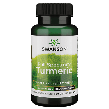 Swanson Full Spectrum Turmeric Delayed Release 750 mg 60 Veggie DrCapsules