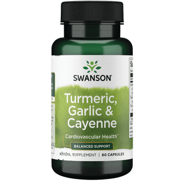 Swanson Full Spectrum Turmeric, Garlic and Cayenne 60 Capsules
