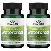 Swanson Full Spectrum Watercress 400 mg 60 Caps 2 Pack