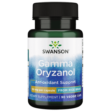 Swanson Gamma Oryzanol from Rice Bran 60 mg 90 Veggie Capsules