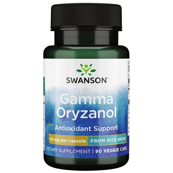Swanson Gamma Oryzanol from Rice Bran 60 mg 90 Veggie Capsules