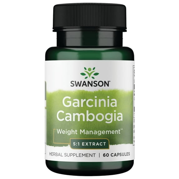 Swanson Garcinia Cambogia 5:1 Extract 80 mg 60 Capsules
