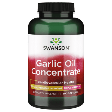 Swanson Garlic Oil 1,500 mg 500 Softgels