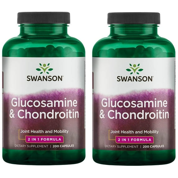 Swanson Glucosamine & Chondroitin 200 Caps 2 Pack