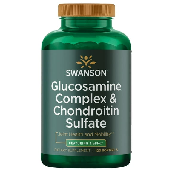 Swanson Glucosamine Complex and Chondroitin Sulfate - Featuring Truflex 120 Softgels