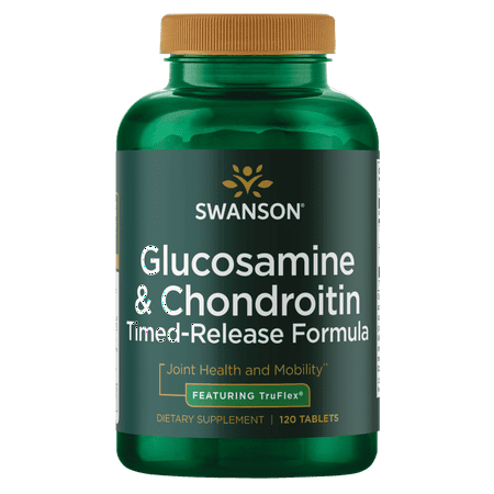 Swanson Glucosamine and Chondroitin Sulfate - Timed-Release Formula 120 Tablets