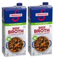 Swanson Gluten Free Low Sodium Beef Broth 32 fl oz pack of 2