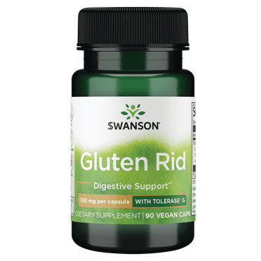 Swanson Gluten Rid with Tolerase G 100 mg 90 Veggie Capsules