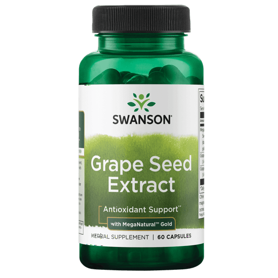 Swanson Grape Seed Extract with Meganatural Gold 60 Capsules