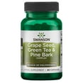 thumbnail image 1 of Swanson Grape Seed Green Tea & Pine Bark Complex Heart Cardiovascular Immune Support Health Antioxidant Healthy Blood Pressure Support Polyphenols OPCS Herbal Supplement 60 Capsules (Caps), 1 of 7
