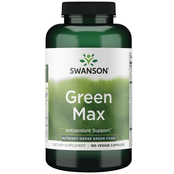 Swanson Green Max 180 Veg Caps