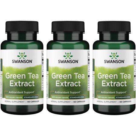 Swanson Green Tea Extract 500 mg 60 Caps 3 Pack